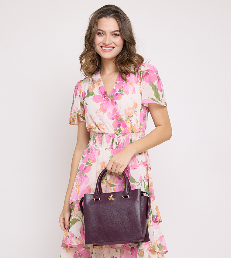 Logo Detail Satchel Bag