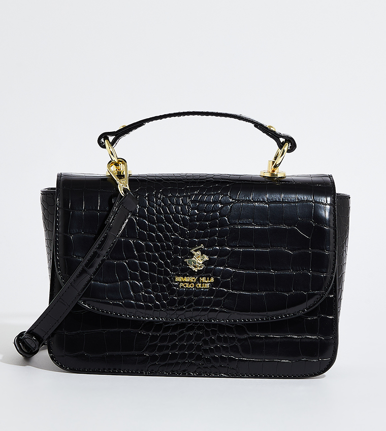 Textured Satchel Bag