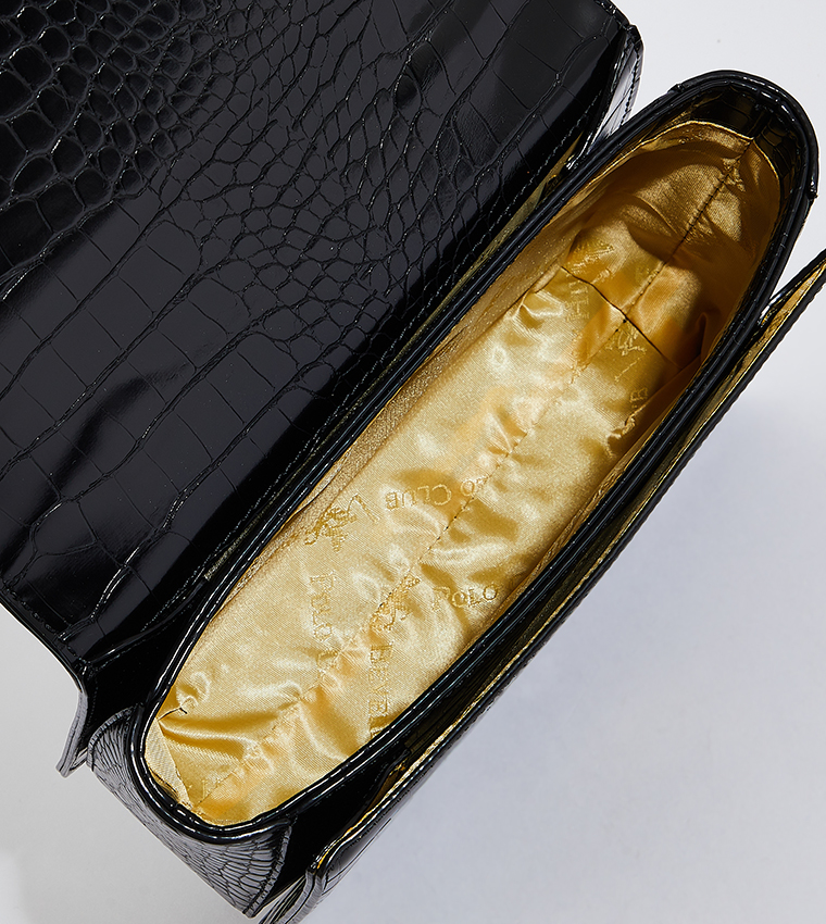 Textured Satchel Bag
