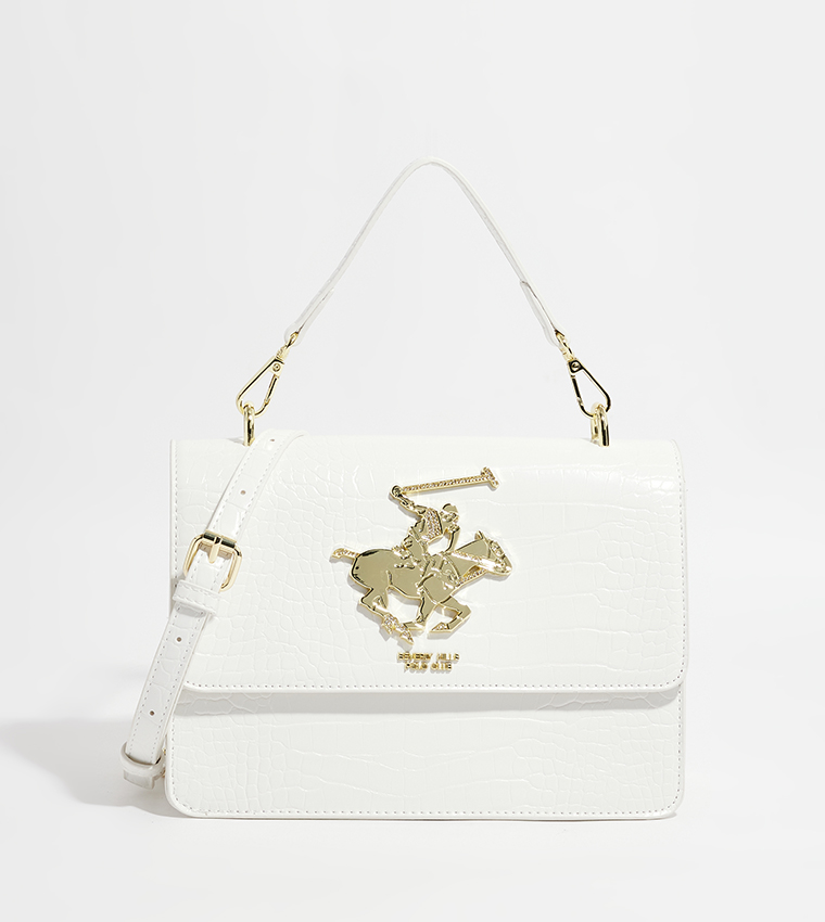 Buy Beverly Hills Polo Club Logo Detail Top Handle Crossbody Bag