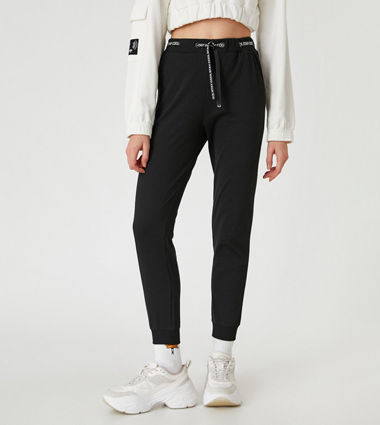 Tie discount waist sweatpants