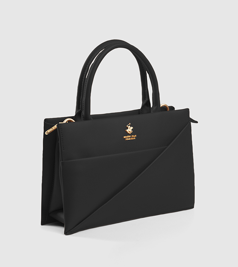 Logo Detail Satchel Bag