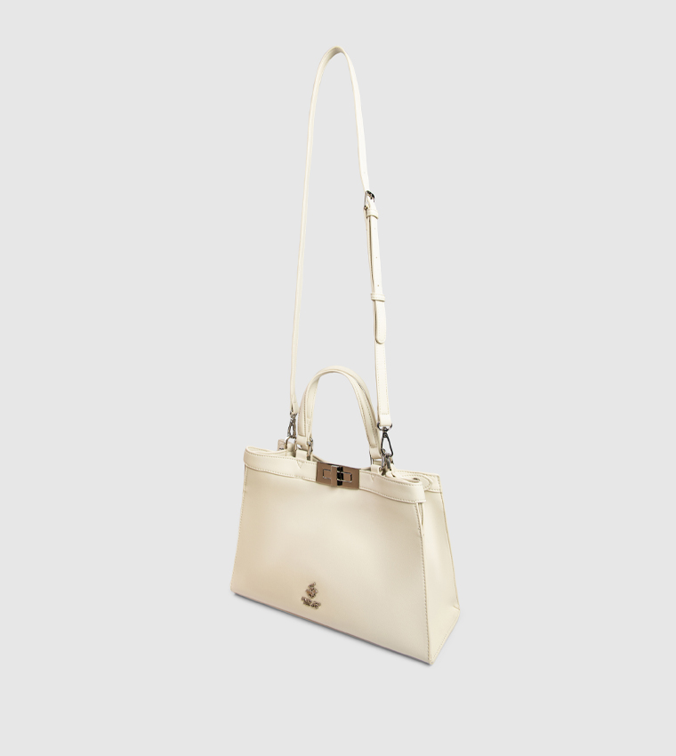 Logo Detail Satchel Bag