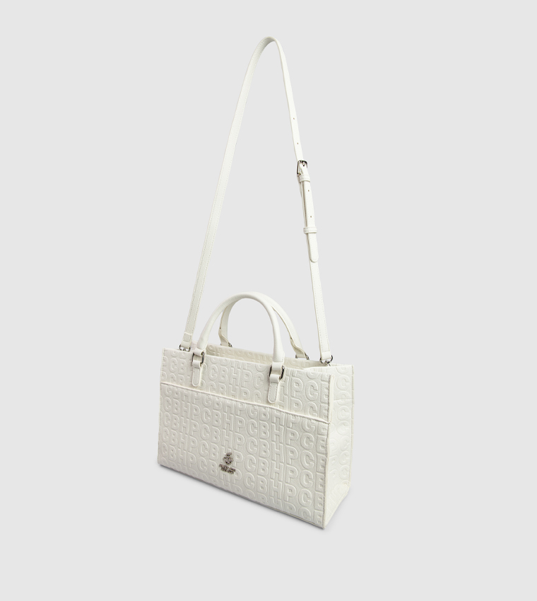 Logo Embossed Mini Tote Bag