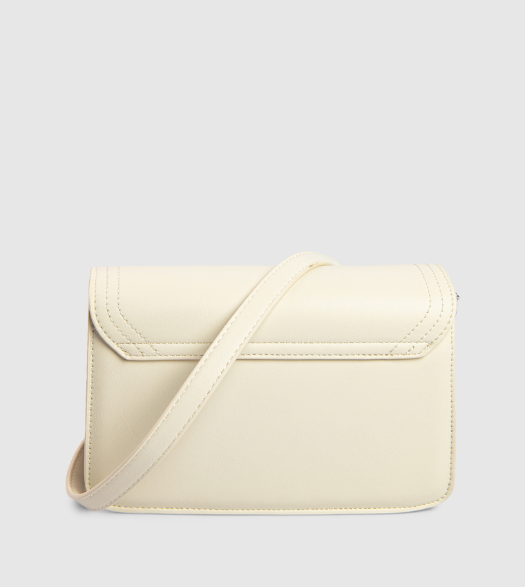 Logo Detail Twist Lock Crossbody Bag