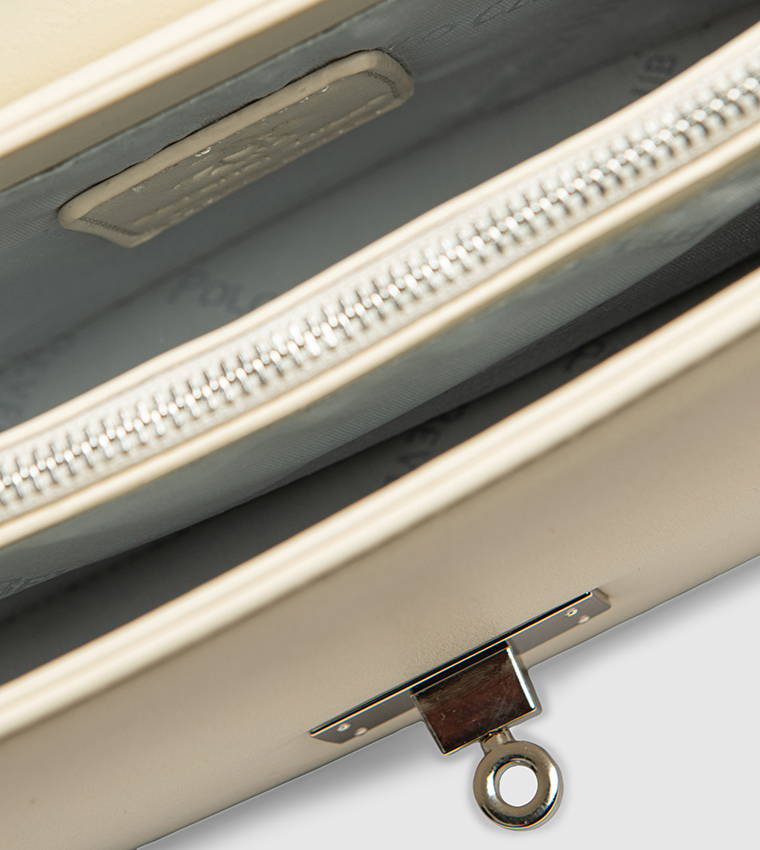 Logo Detail Twist Lock Crossbody Bag