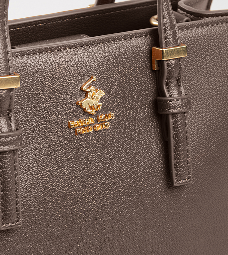 Textured Zippered Tote Bag