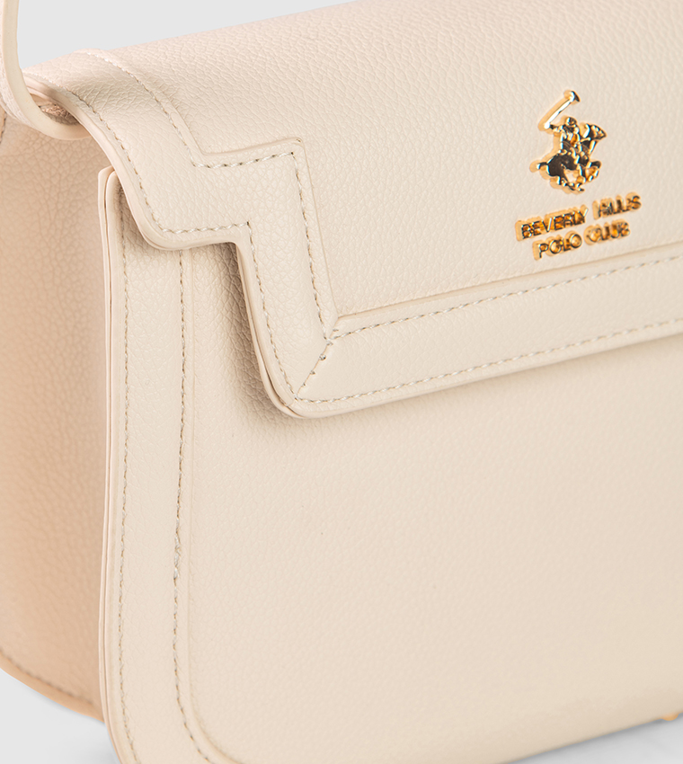 Logo Detail Flap Crossbody Bag