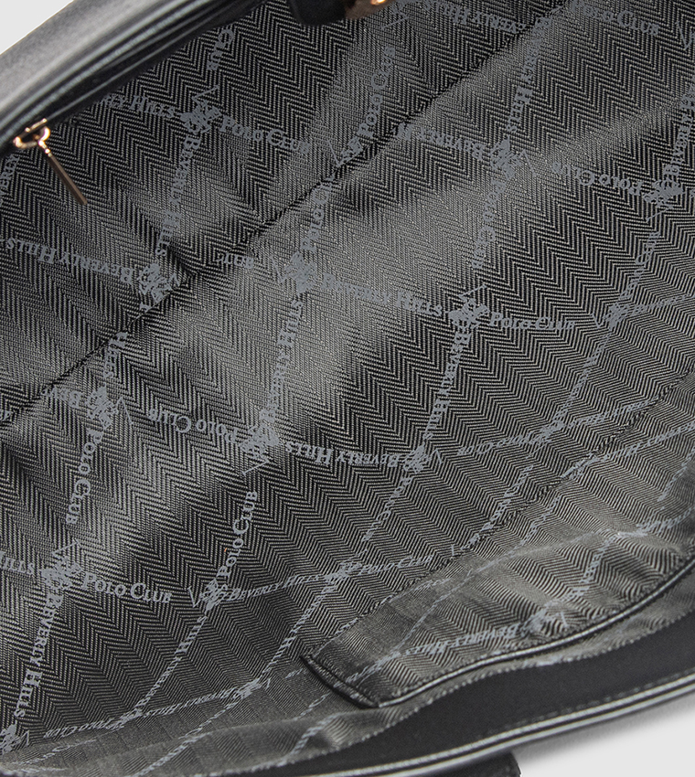 Textured Zippered Tote Bag