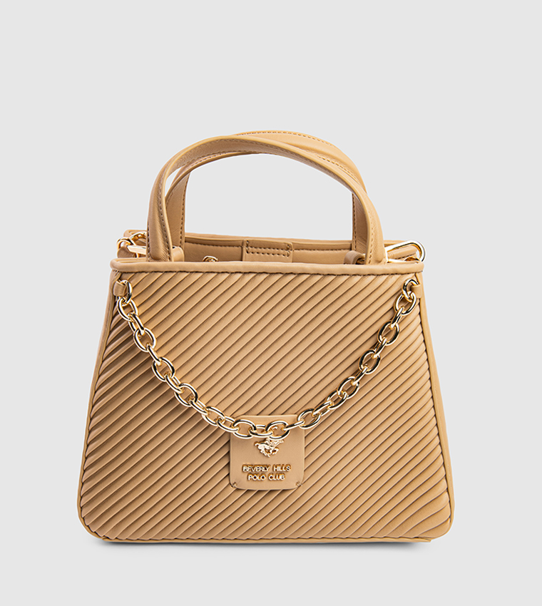 Textured Chain-Link Handheld Bag