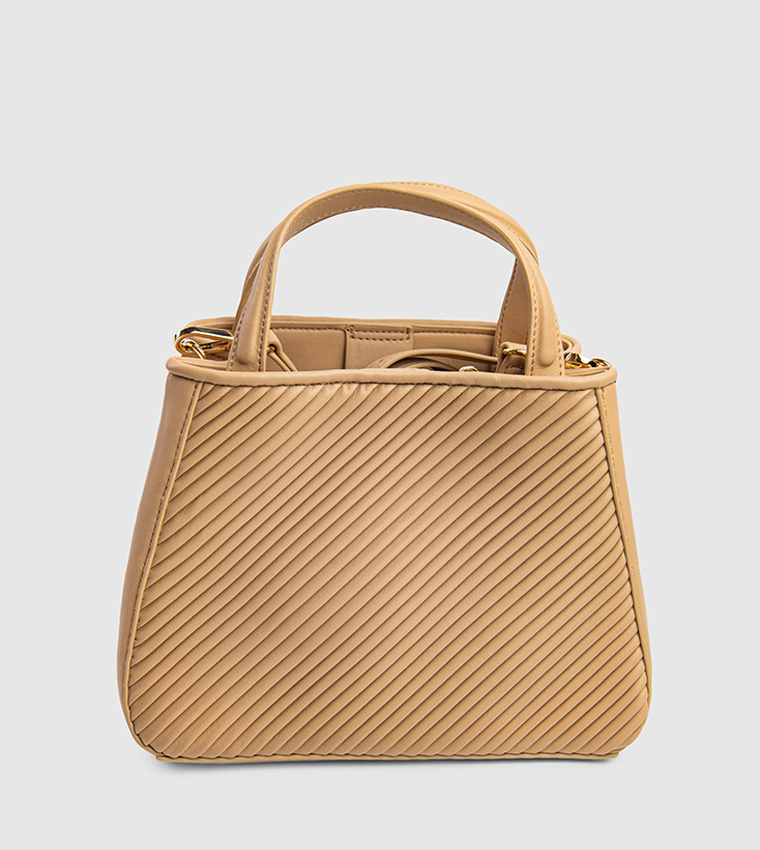 Textured Chain-Link Handheld Bag