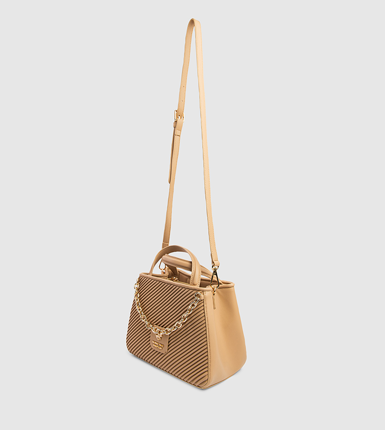 Textured Chain-Link Handheld Bag
