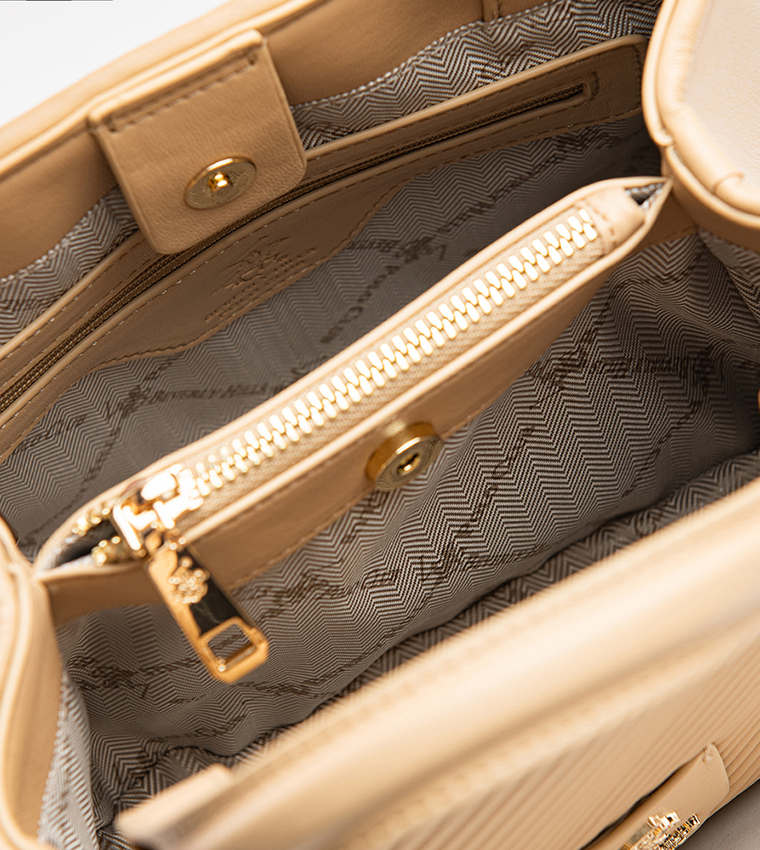 Textured Chain-Link Handheld Bag