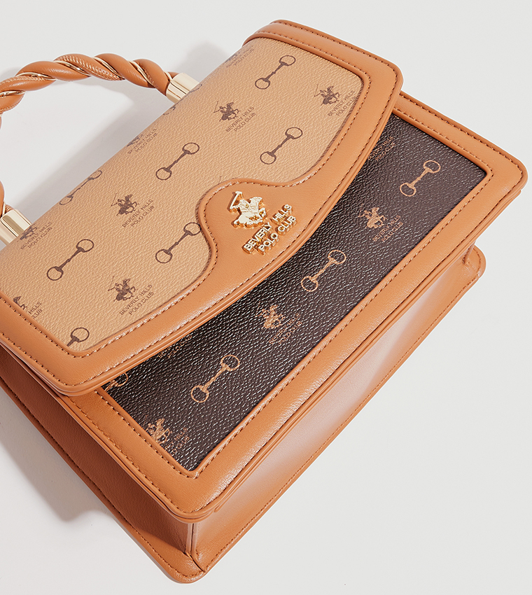 حقيبة بمقبض علوي وبألوان متعددة