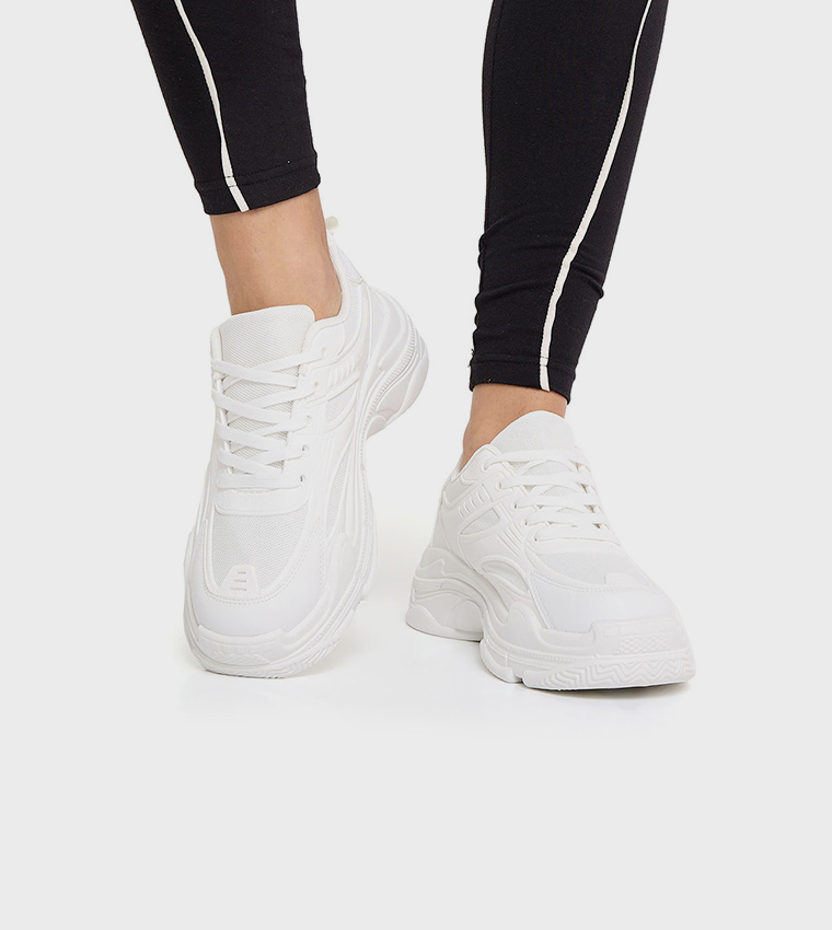 Mesh Lace Up Shoes