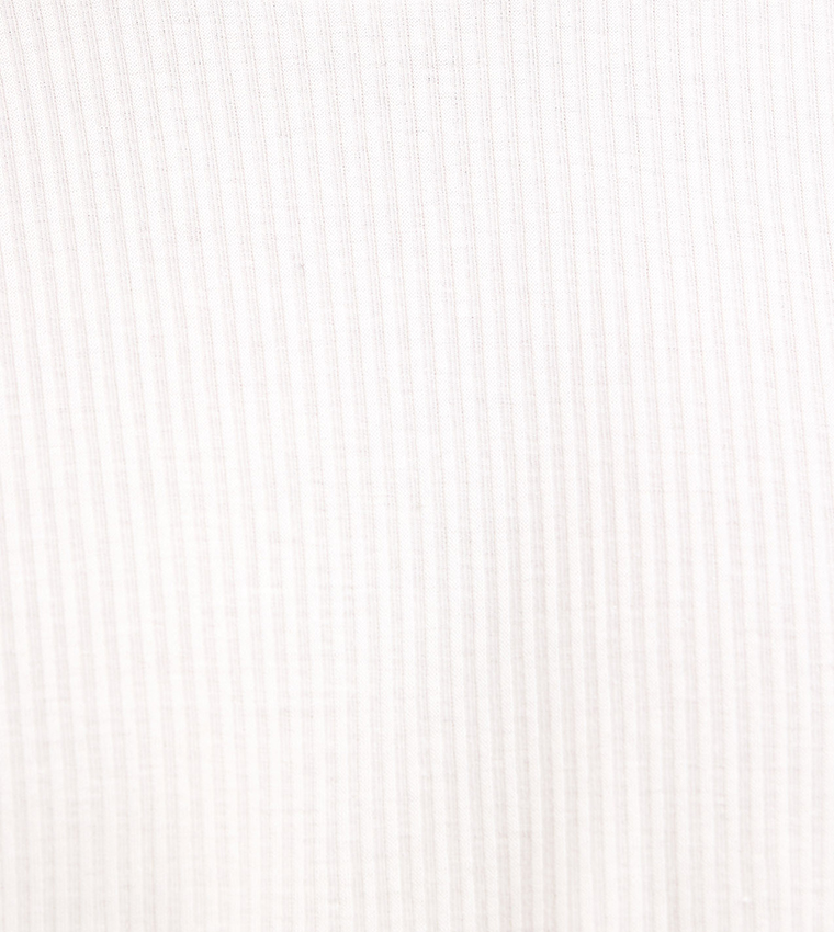 Textured T-Shirt with Crew Neck and Short Sleeves