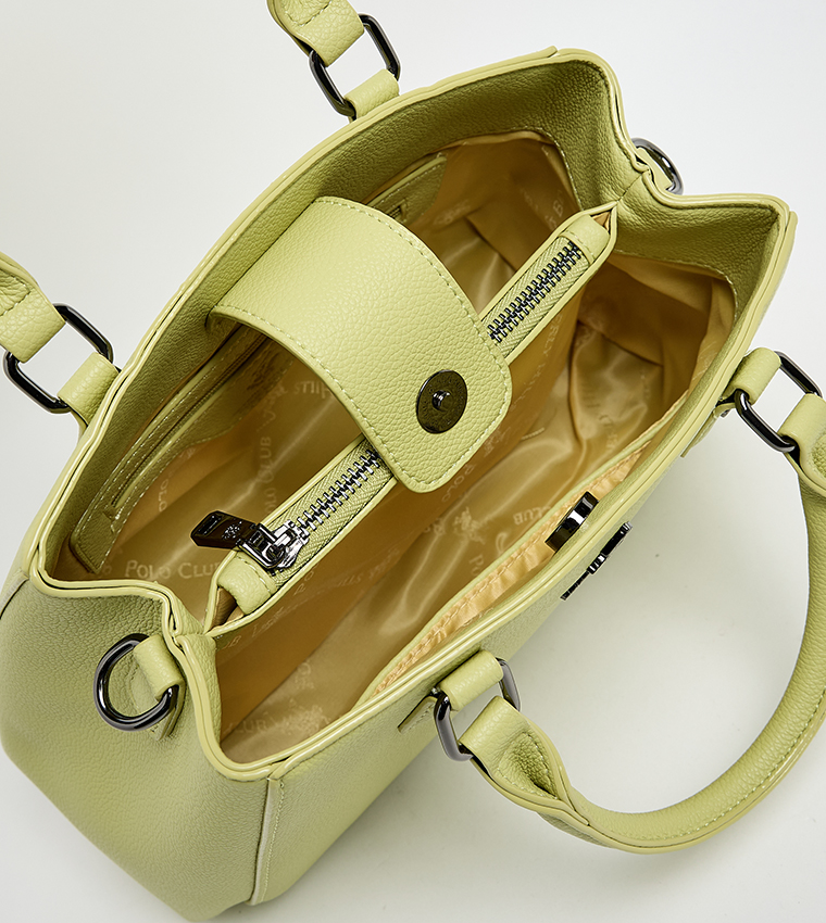 Logo Detail Satchel Bag