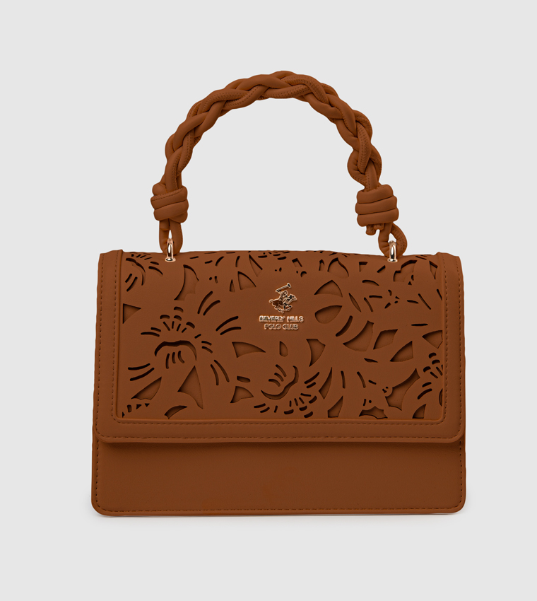 Laser Cut Top Handle Bag