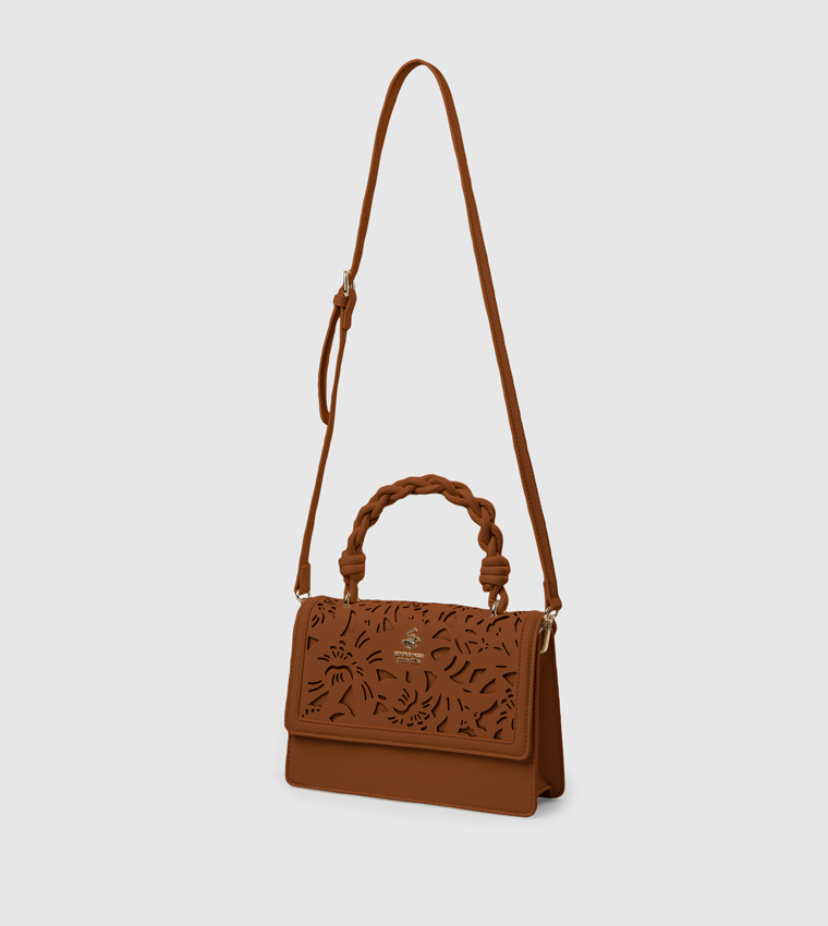 Laser Cut Top Handle Bag
