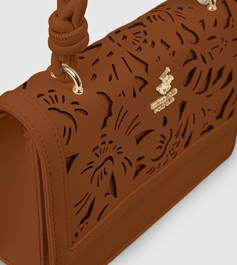 Laser Cut Top Handle Bag