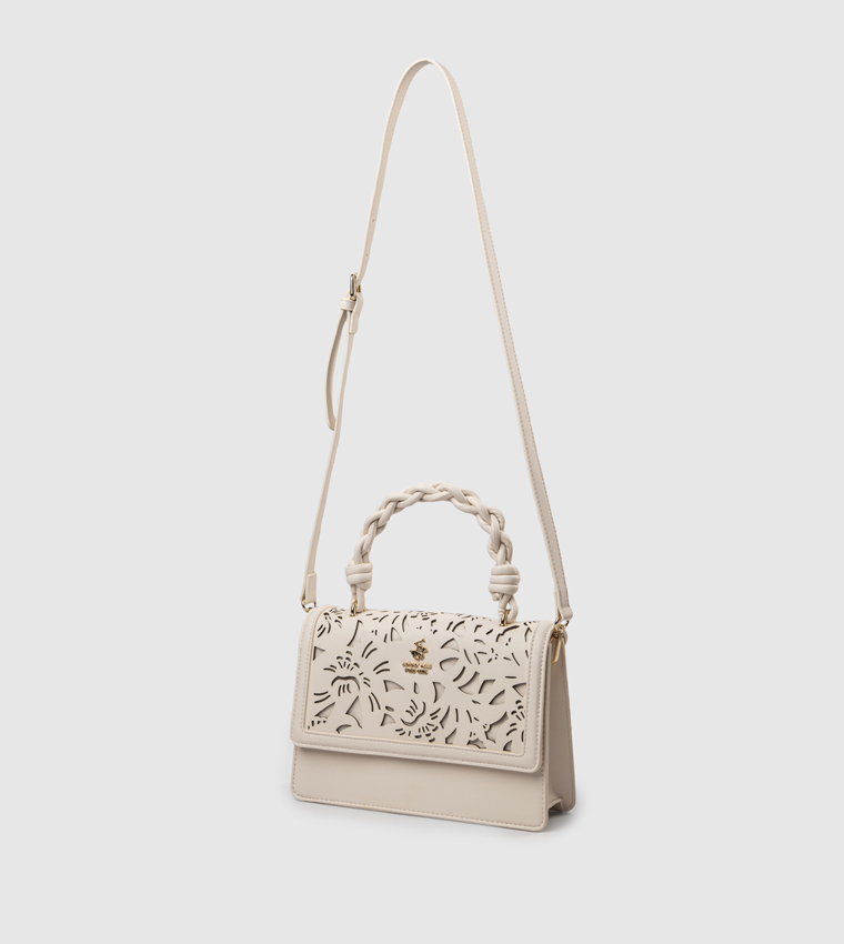 Laser Cut Top Handle Bag