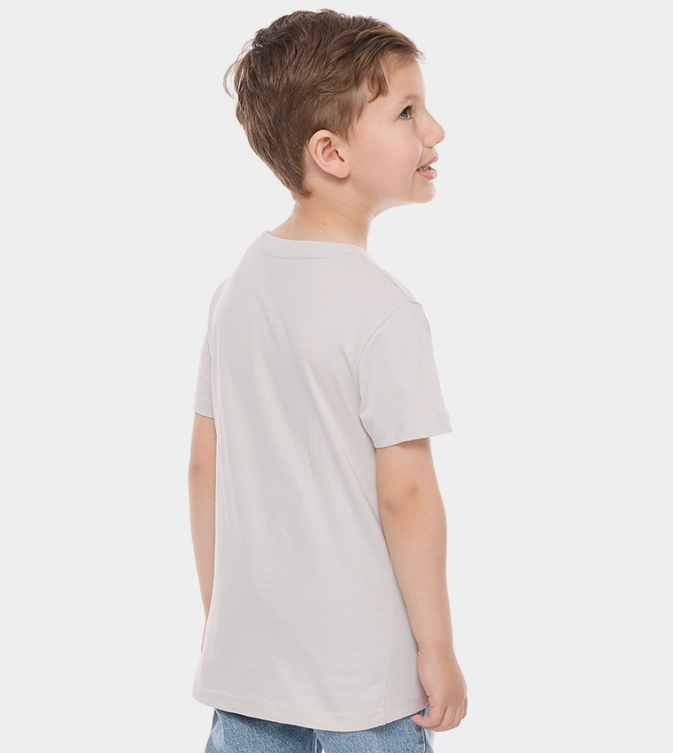 Printed T-Shirt with Crew Neck and Short Sleeves