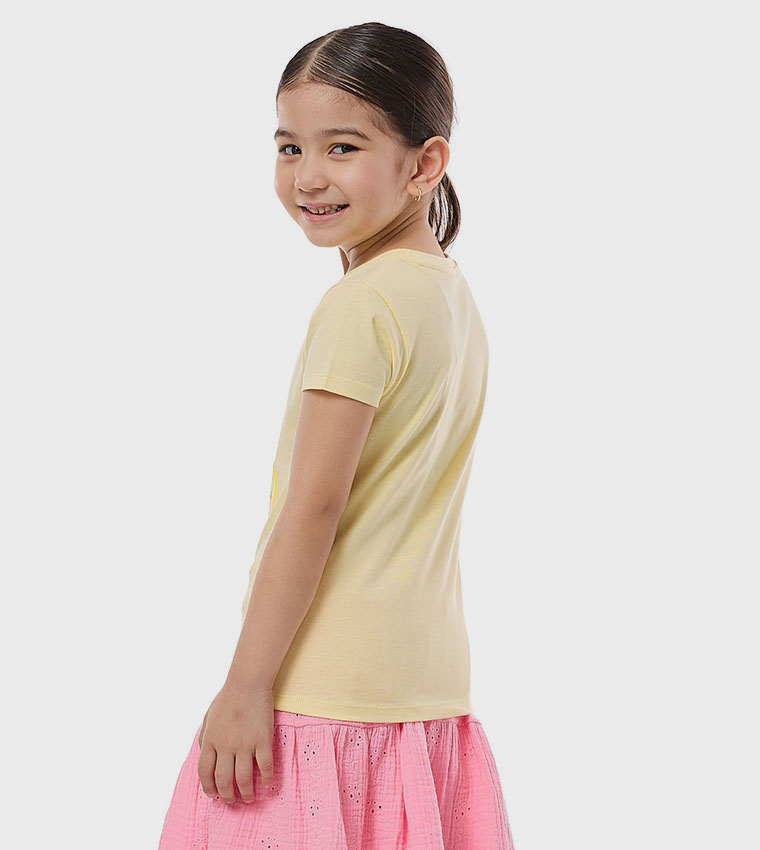 Printed T-Shirt With Crew Neck and Short Sleeves