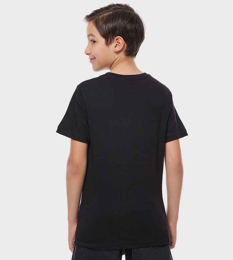 Printed T-Shirt with Crew Neck and Short Sleeves