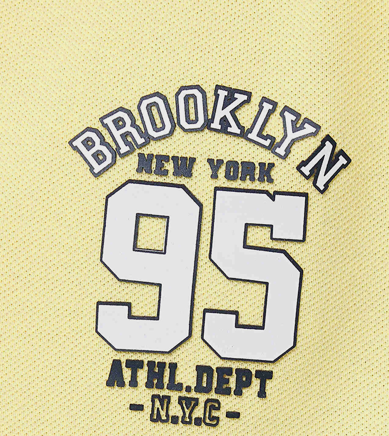 Printed Polo T-Shirt with Short Sleeves