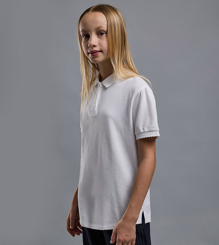 Solid Short Sleeves Polo T-Shirt