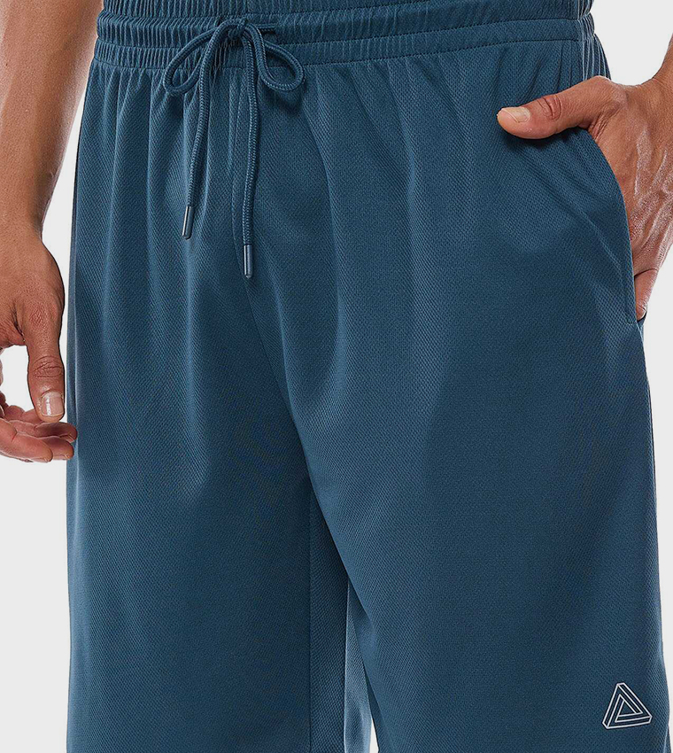 Logo Detail Shorts with Drawstring Closure