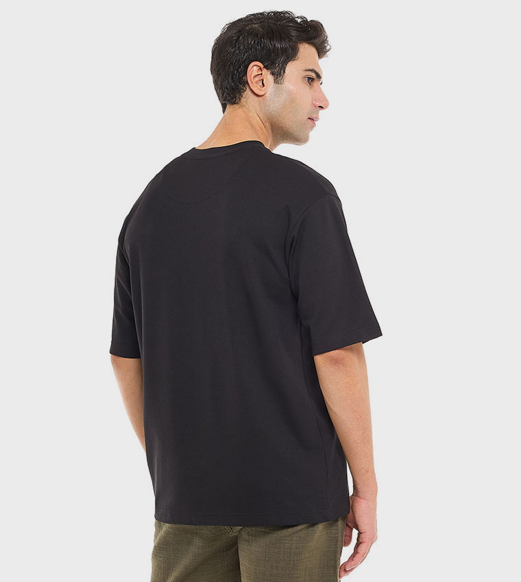 Solid T-Shirt With Crew Neck and Short Sleeves