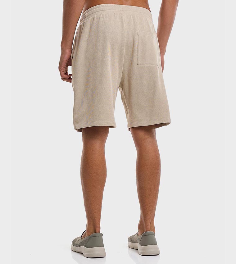 Knitted Shorts with Drawstring Waist