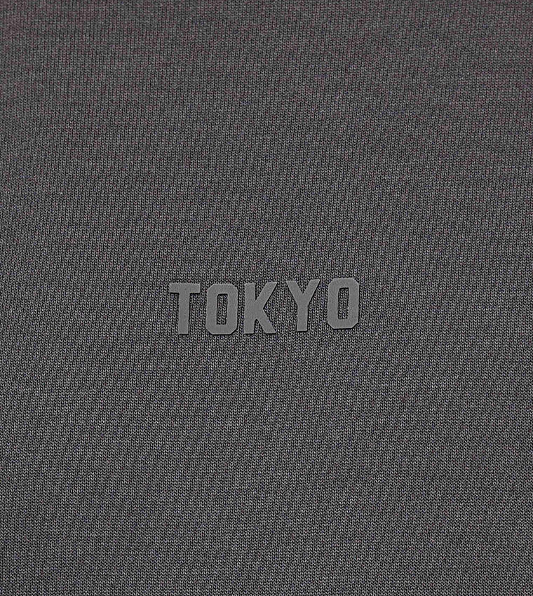 Solid Oversized T-Shirt with Crew Neck and Short Sleeves