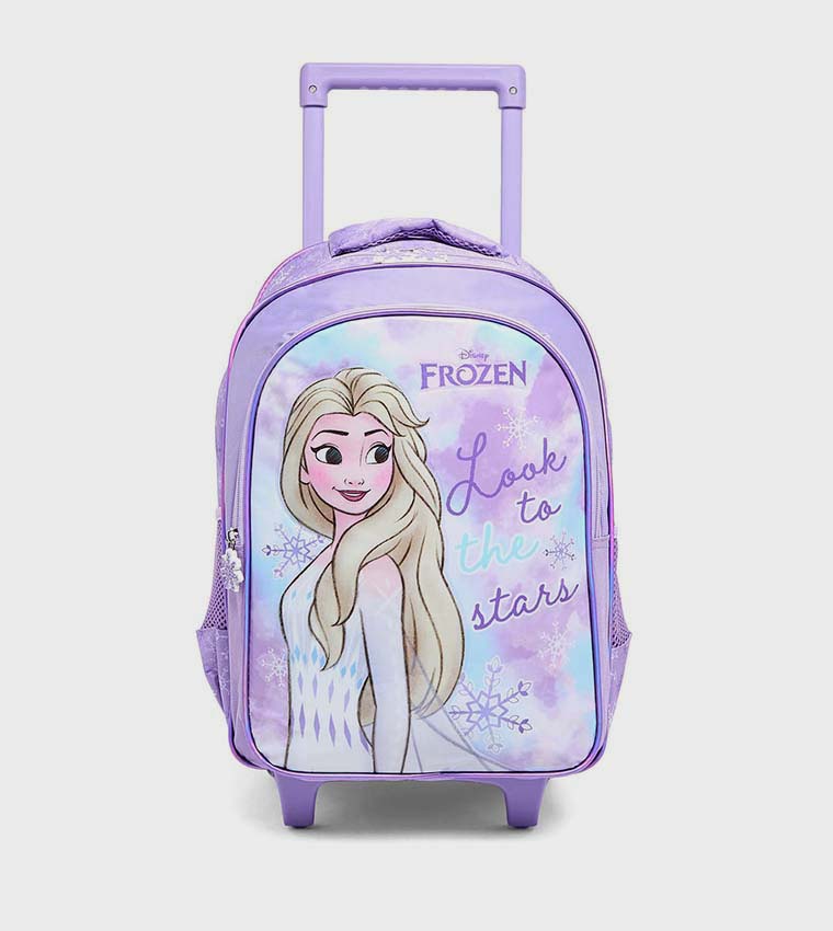 Frozen Print 16" Trolley Backpack Set