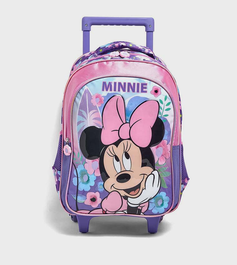 Minnie Mouse Print 16" Trolley Backpack Set