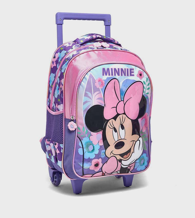 Minnie Mouse Print 16" Trolley Backpack Set