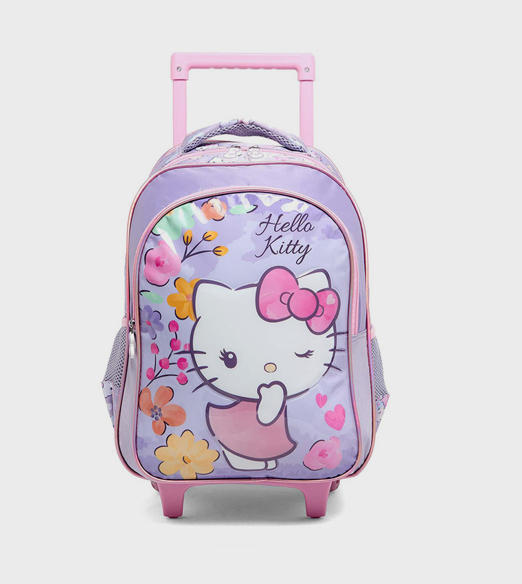 Hello Kitty Print 16" Trolley Backpack Set