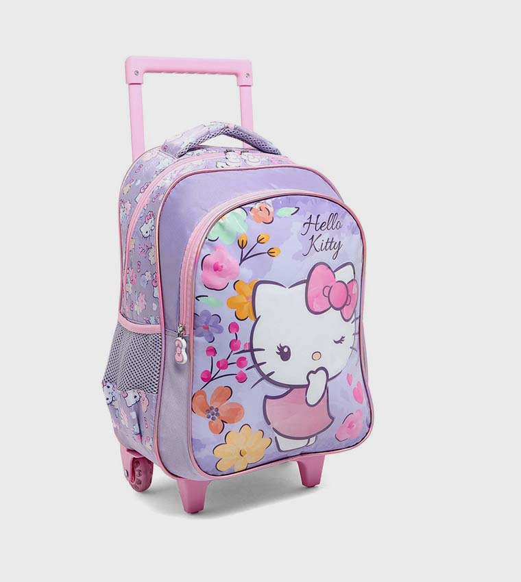 Hello Kitty Print 16" Trolley Backpack Set
