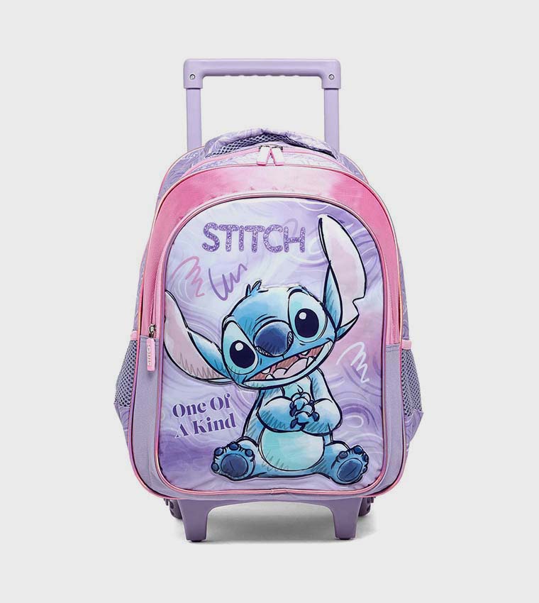 Stitch Print 16" Trolley Backpack Set