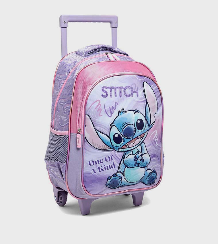 Stitch Print 16" Trolley Backpack Set