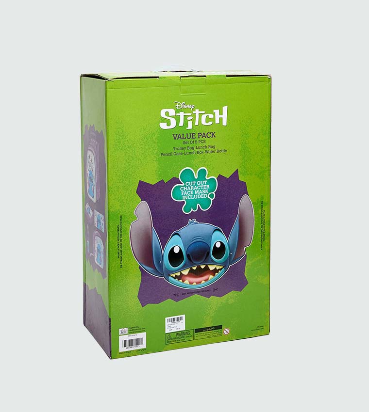Stitch Print 18" Trolley Backpack Set
