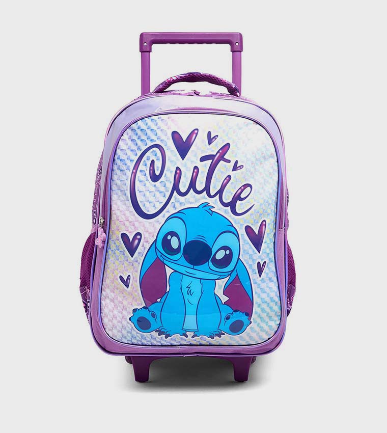 Stitch Print 18" Trolley Backpack Set