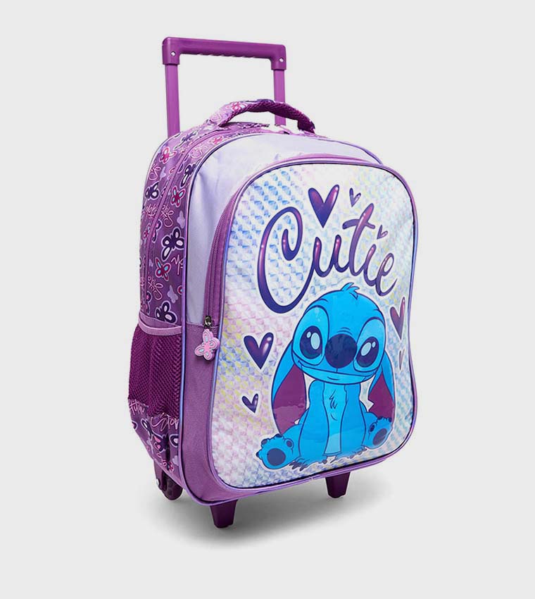 Stitch Print 18" Trolley Backpack Set