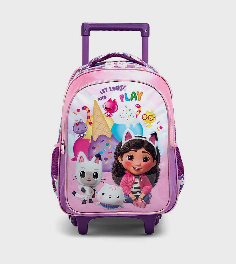 Gabby's Dollhouse 16" Trolley Backpack Set