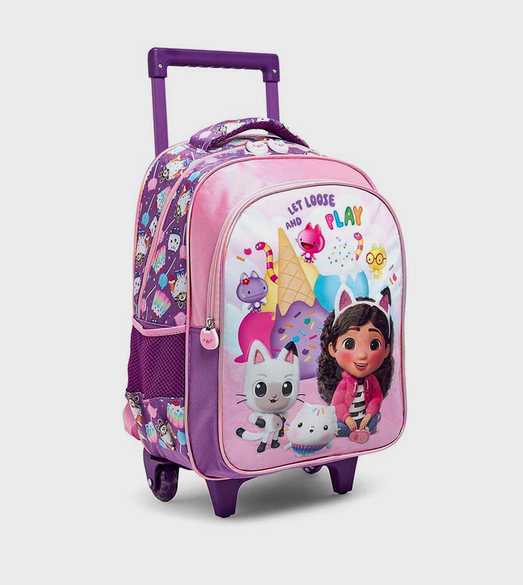 Gabby's Dollhouse 16" Trolley Backpack Set