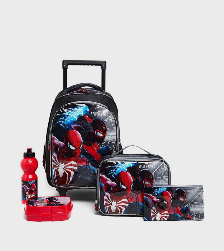 Spider-Man 16" Trolley Backpack Set