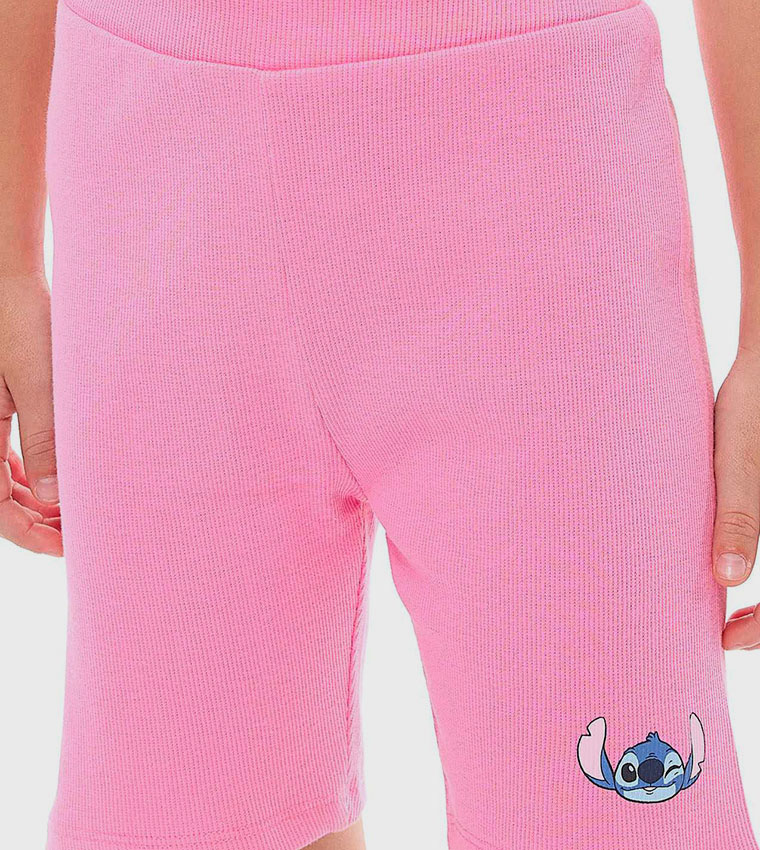 Stitch Printed T-Shirt and Shorts Set