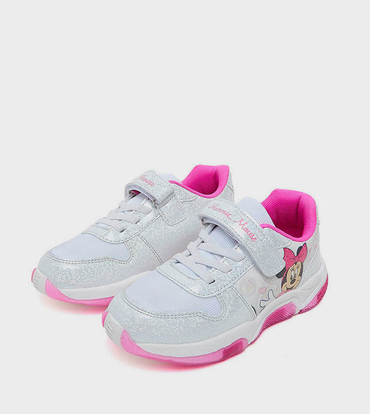 Minnie Mouse Printed Velcro Closure Shoes