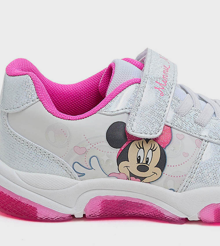 Minnie Mouse Printed Velcro Closure Shoes